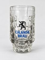 5 Calanda Bräu Glaskrüge à 0,5 Liter