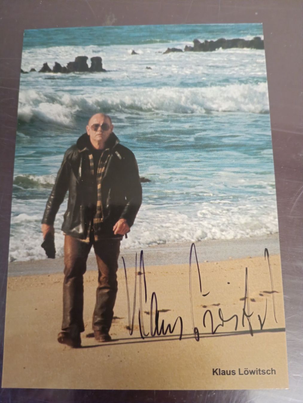 Autografi: Klaus Löwitsch - handsigniert - †2002 – Usato da Menziken venduto da Artographs