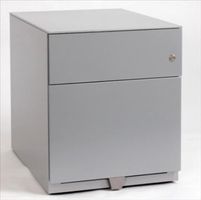 BISLEY Rollcontainer NOTE, silber, Stahl, NWA59M7SFU-ARN