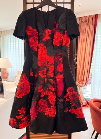 Oscar de la Renta Couture Kleid – echtes Juwel – Gr. S