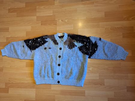 Handgestrickte Jacke, Unikat