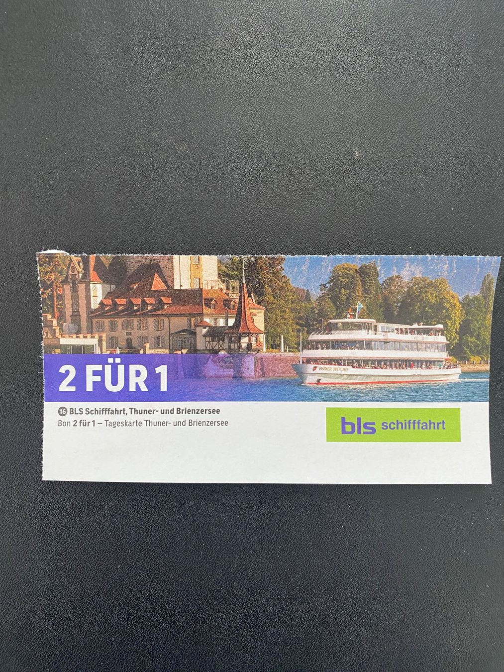 Buoni: BLS Schifffahrt, Thuner- und Brienzersee / Bon 2 für 1 – Nuovo (secondo la descrizione) da Uetliburg SG venduto da GK2004