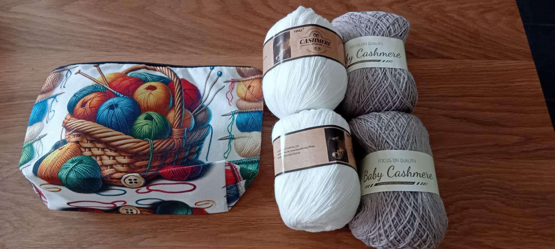 Lana: Stricktasche mit 4x50gr.Cashmere – Nuovo (secondo la descrizione) da Burgdorf venduto da carodesign1