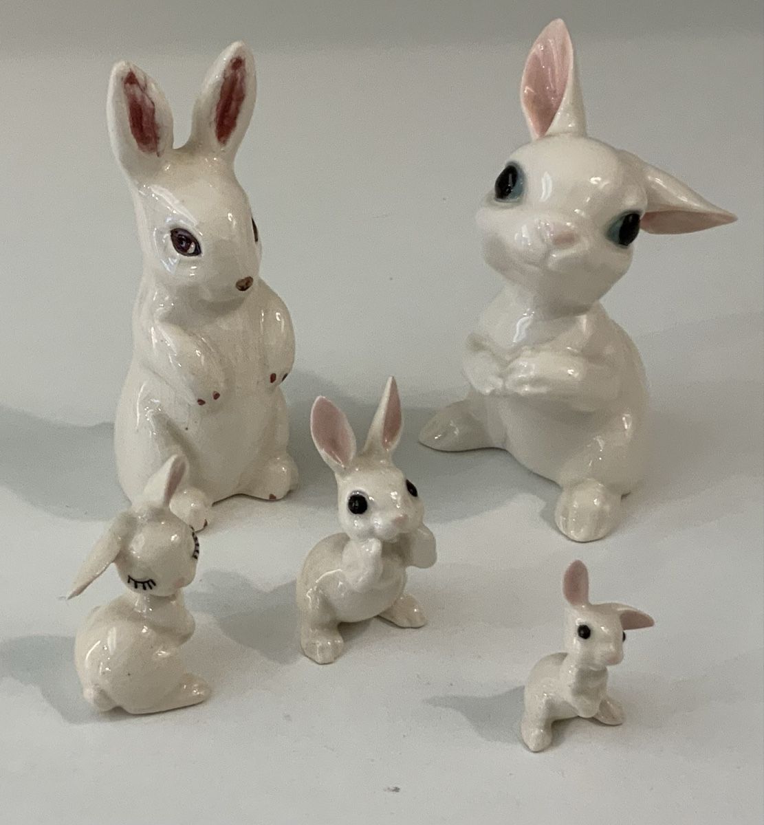 Statuette: Famille de 5 lapins crème – Usato da rolle venduto da Tontonjulot