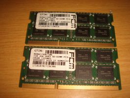 2 stück 4gb ddr3 10600 (1333) RAM für Laptop.