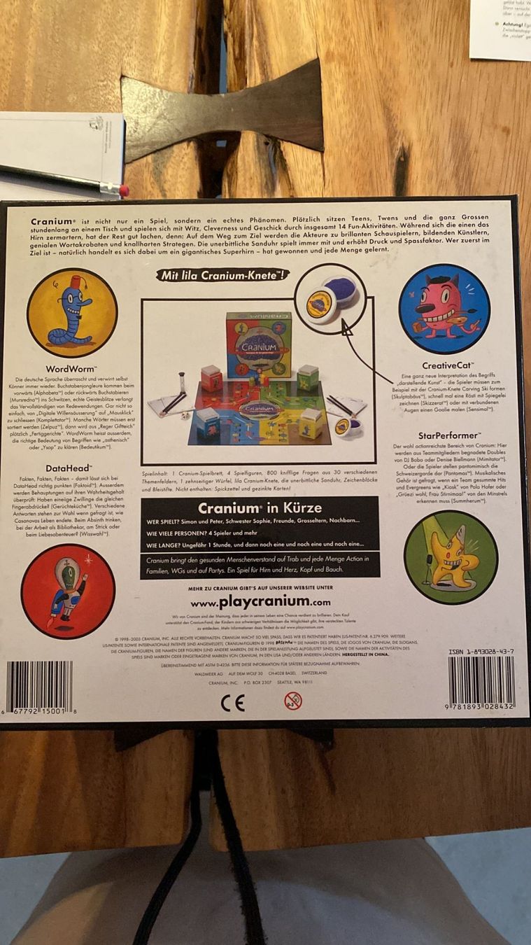 Giochi: Familien Spiel Cranium – Usato da Dagmersellen venduto da Arcticsnow2017 8