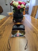 Sonnenbrille Ray-Ban RB3449 blau verspiegelt Metall neu