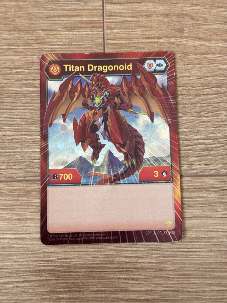 Spiele: Titan Dragonoid seltene Bakugan Karte Ex-Version – Gebraucht aus Zürich von HanBel