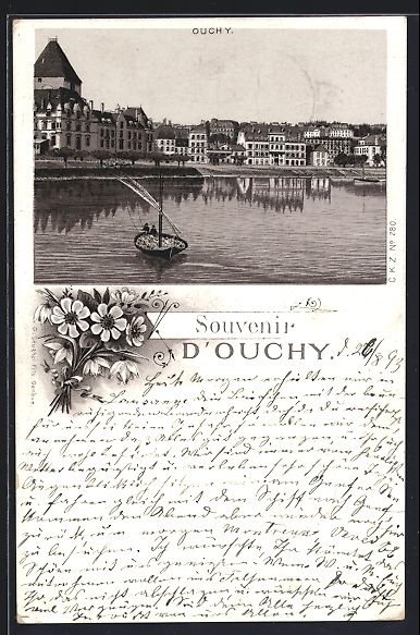 Cartoline postali: Vorläufer-Lithographie Ouchy, 1893, Vue – Usato da Berlin venduto da bartko-reher