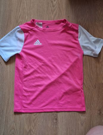 Adidas Kinder T-Shirt Pink Weiss Grösse 128