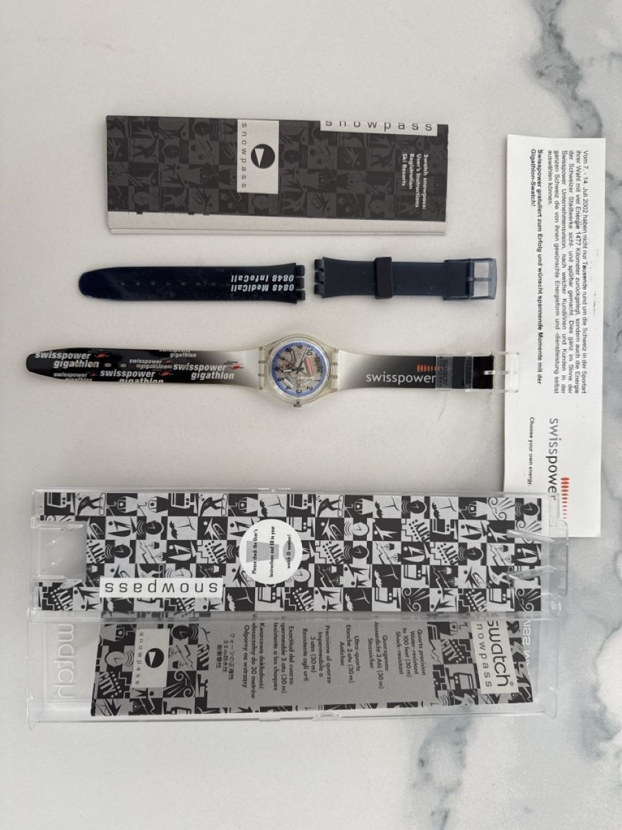 Swatch Orologi: Swisspower Gigathlon Swatch – Nuovo (secondo la descrizione) da Muri AG venduto da fab71