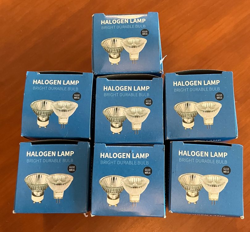 7 Stück Halogen Spots 50 W 12V 2800K | Kaufen auf Ricardo
