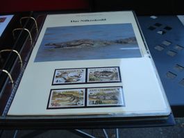 "Nilkrokodil", Gambia 1984, Satz Lose **, FDC + Maximkart