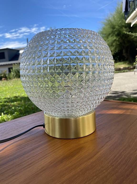 Lampen: Lampe à poser en verre – Neu und originalverpackt aus Vevey von cle_6smb