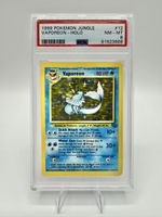 Pokémon Vaporeon Aquana Jungle Holo 12/64 Vintage PSA 8 EN