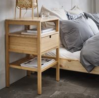 2x Nachttisch NORDKISA  IKEA aus Bambus 40x67cm