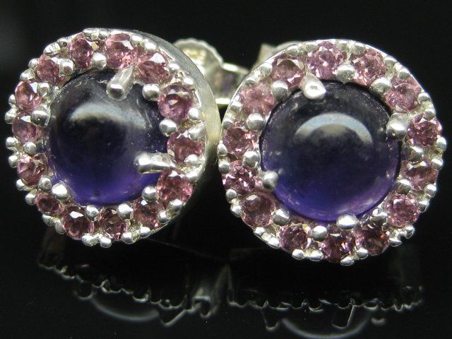 Orecchini pendenti & Orecchini a lobo: Vintage Ohrringe Ohrstecker Silber 925 Design MDI Amethyst – Usato da Ermatingen venduto da Decovin 3