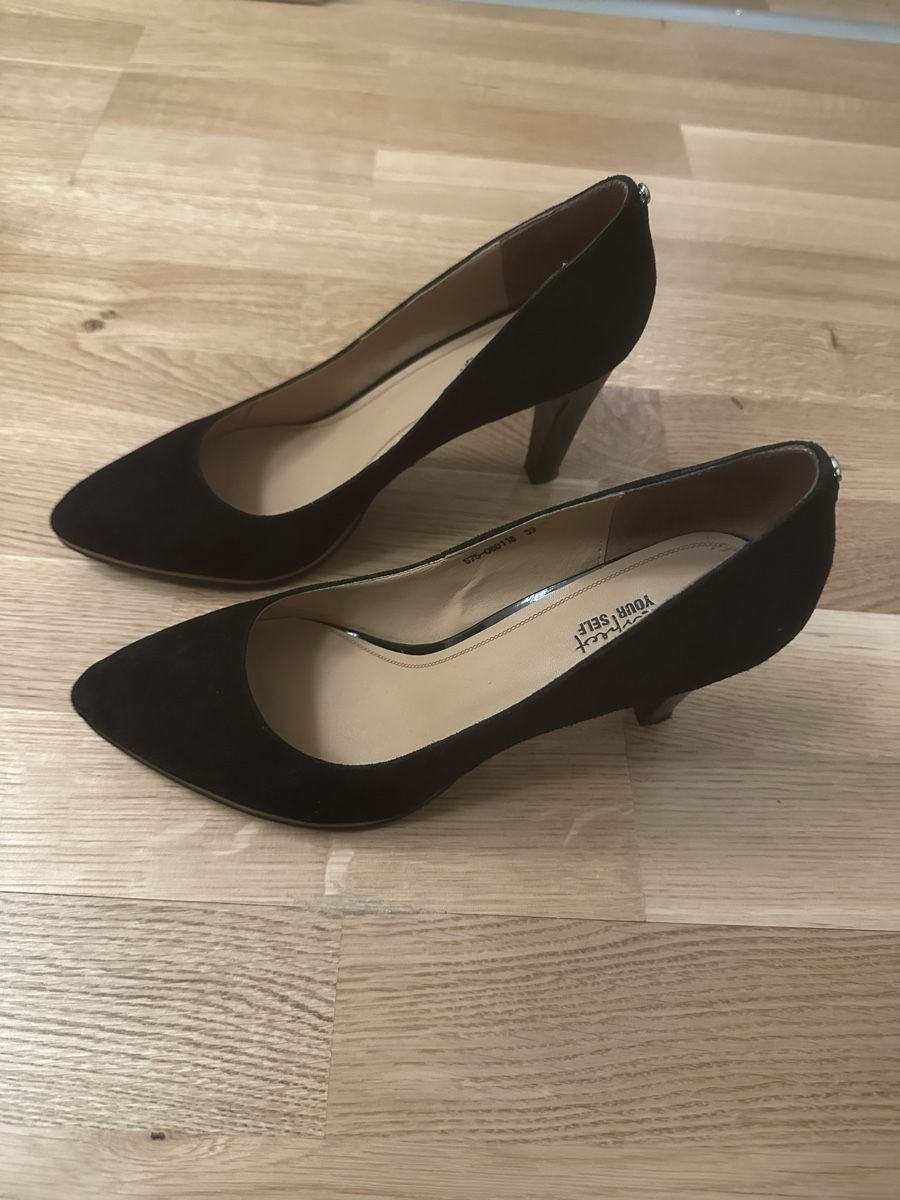 Scarpe da donna: Elegant Black Suede Kitten Heels - Size 39 – Usato da Zürich venduto da ira_27zx 2