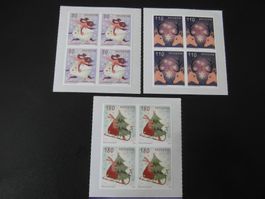 Serie Weihnachtsmarken 2022  **  4er Blocks   postfrisch
