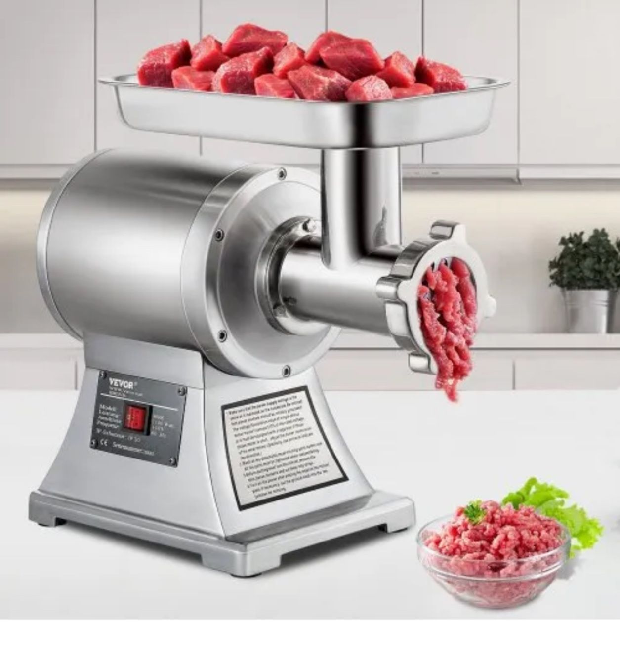 Küchengeräte: Elektrischer Fleischwolf 850 W Hackfleisch Maschine 150 kg – Neu und originalverpackt aus Amriswil von JaJa-Express 9
