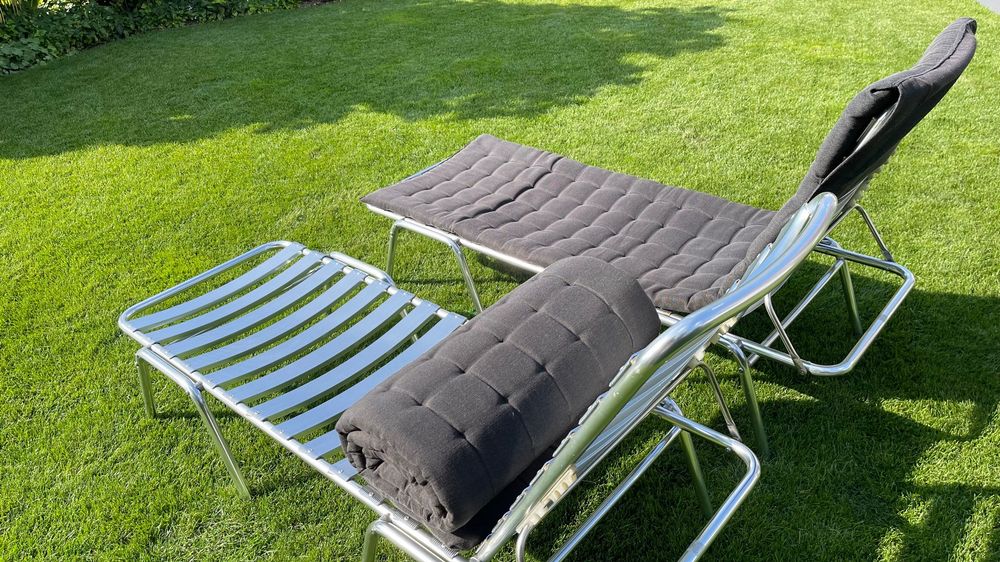 Design Sonnenliegen, Aluminium 9