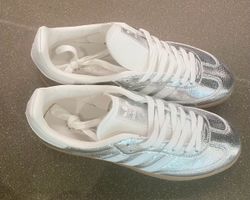 Adidas Samba Sneaker Silber Neu; Grösse 39 1/3
