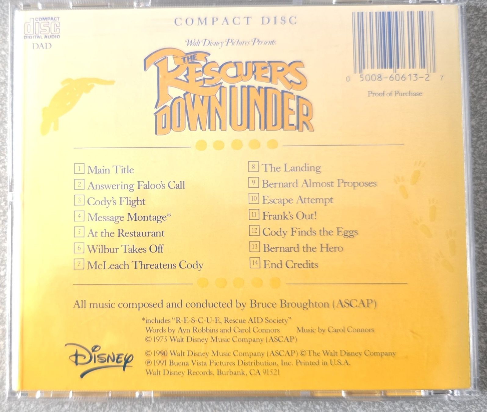 Rescuers Downunder - Original Motion Picture Soundtrack CD (Gebraucht ...