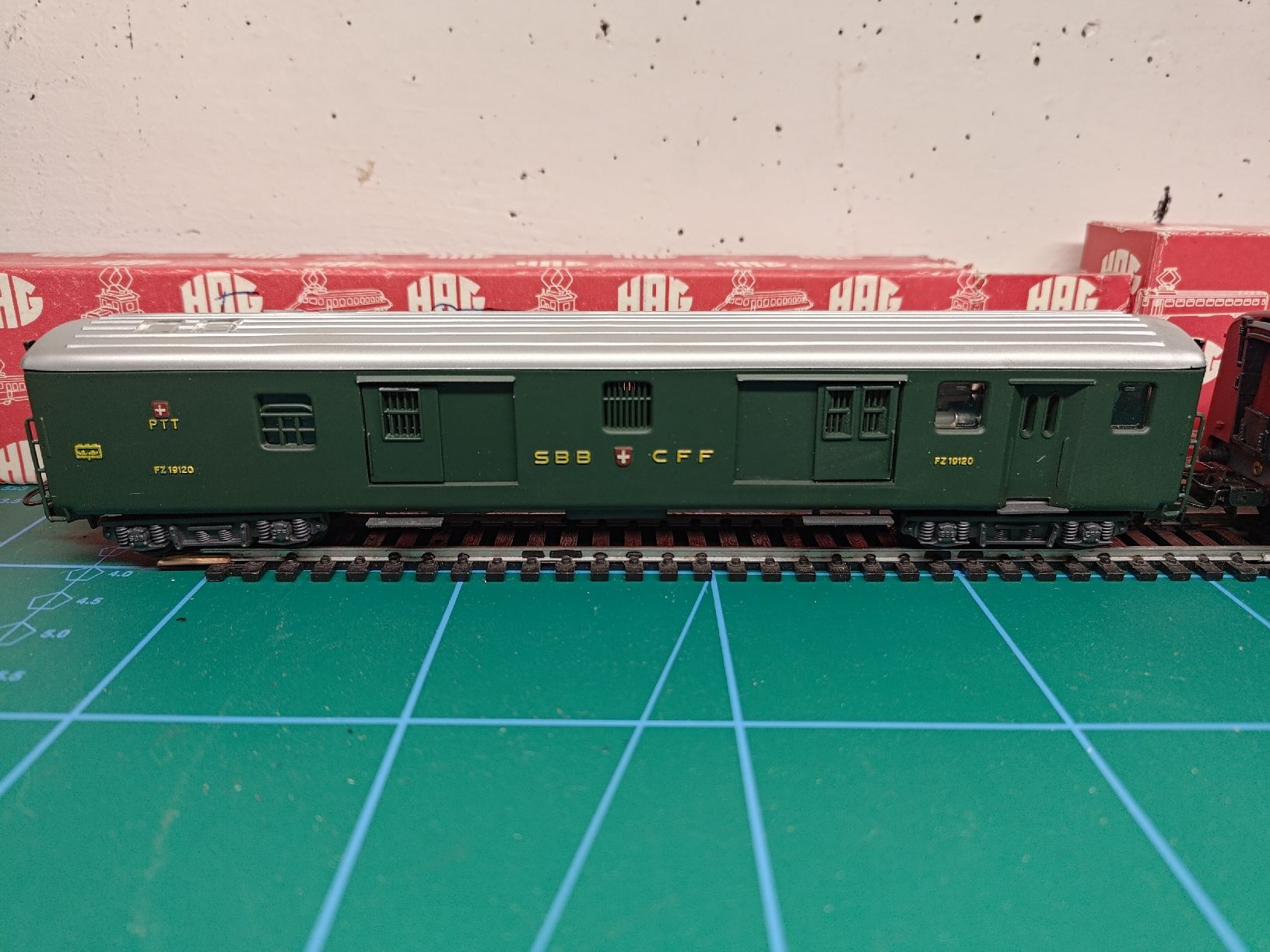 Hag Modellini di ferrovie: Wagon HAG Post et Restaurant – Nuovo (secondo la descrizione) da Chavannes-de-Bogis venduto da Skyhawk3 1