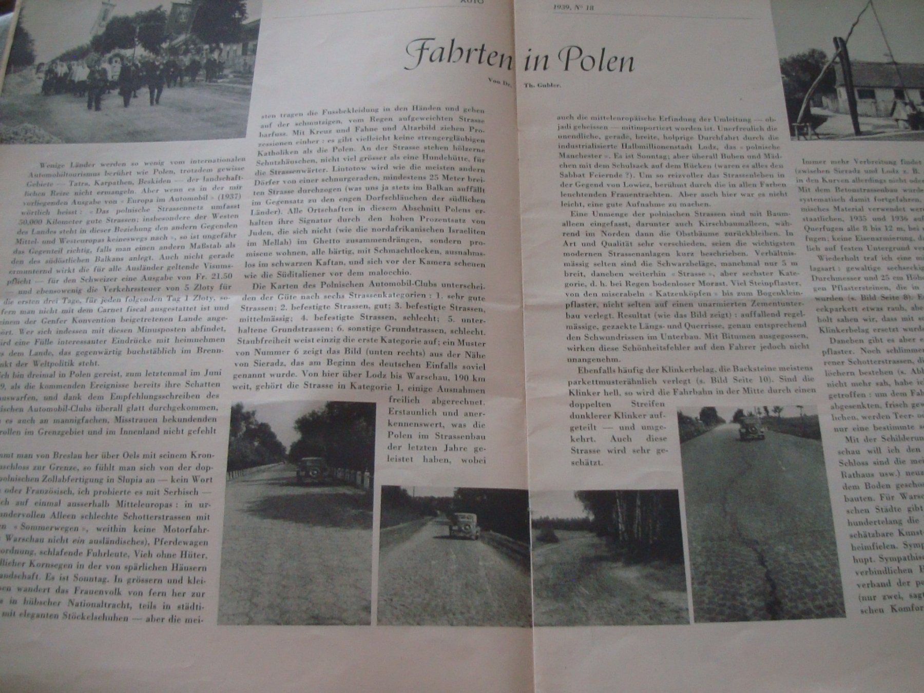 Revues & Magazines: Zeitung - Auto - ACS - 1939 - Heft Nr. 18 – D'occasion à Neuenegg par flohcante 1