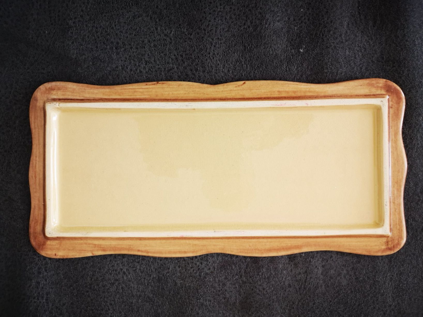 Piatti di portata: Rustikale Servierplatte, Keramik, Handbemalt, Vintage! – Usato da Liestal venduto da Gitterli01 1