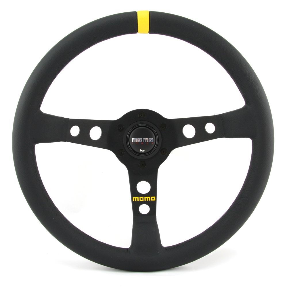 Tutti pezzi di ricambio auto: Momo Leder Sportlenkrad Modell MOD. 07 3 – Nuovo e nell'imballaggio originale da Moers venduto da BMS-Racing