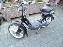 Schönes, schwarzes Piaggio Ciao C7E2 Kat. Mofa, Mono Antrieb