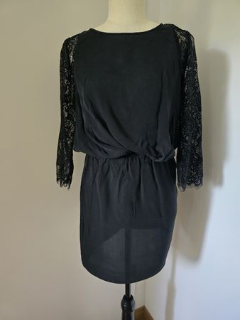 By Malene Birger Seidenkleid Siamue 34 – Schwarz Spitze 