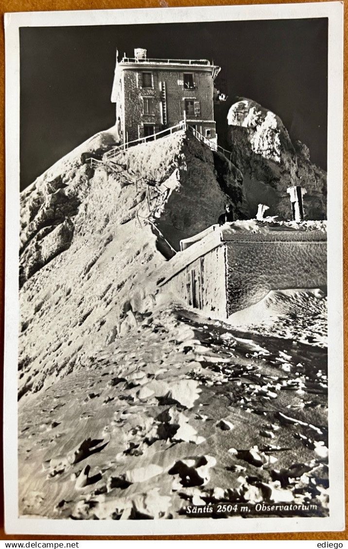 Cartoline postali: Säntis - Observatorium 1934 – Usato da Lutry venduto da Ediego