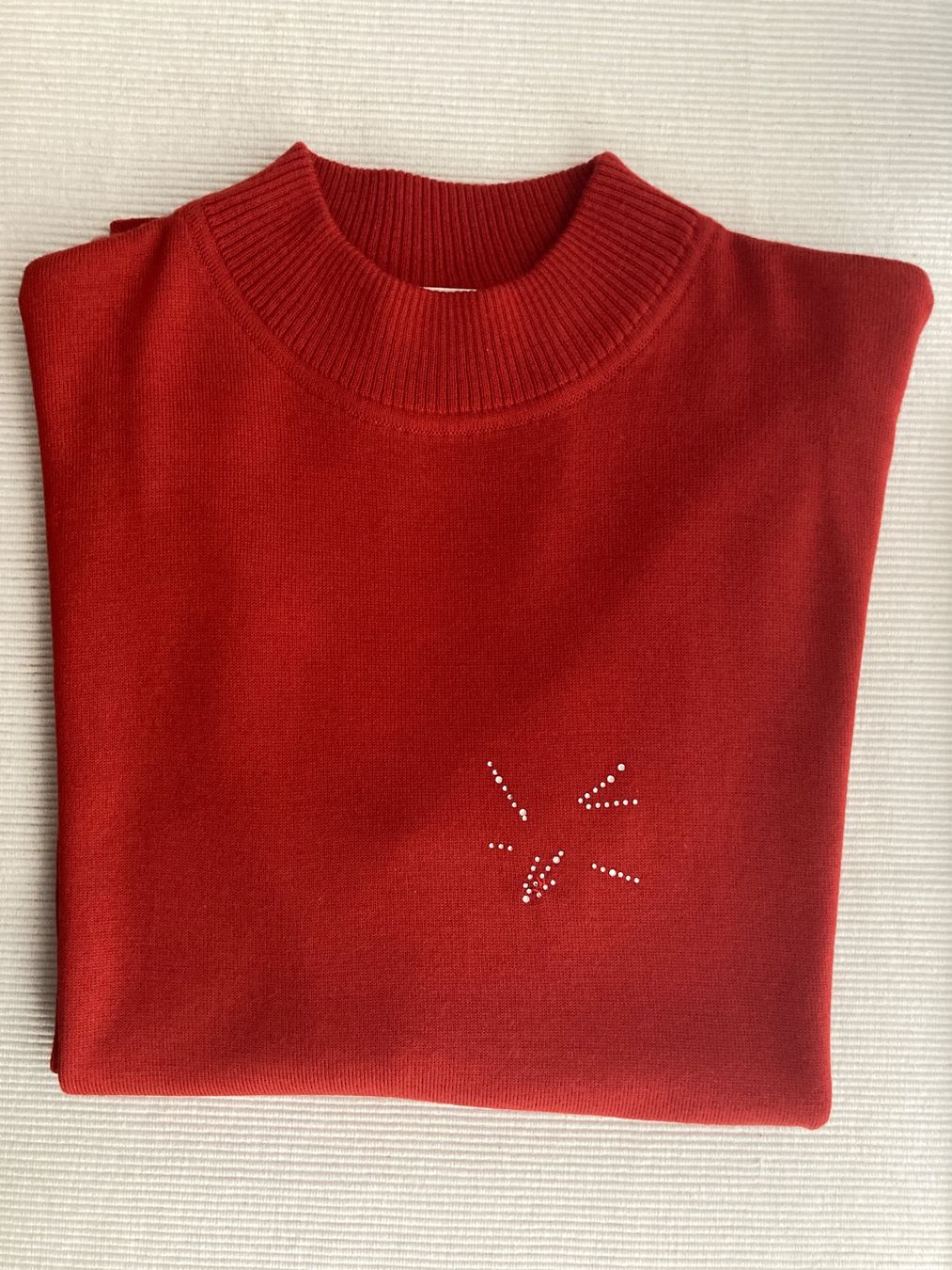Pullover & Sweatshirts: Neu: Delmod Strick-Pulli, 60% Wolle, Orange Gr. L – Neu und originalverpackt aus Stetten AG von Hanya 1