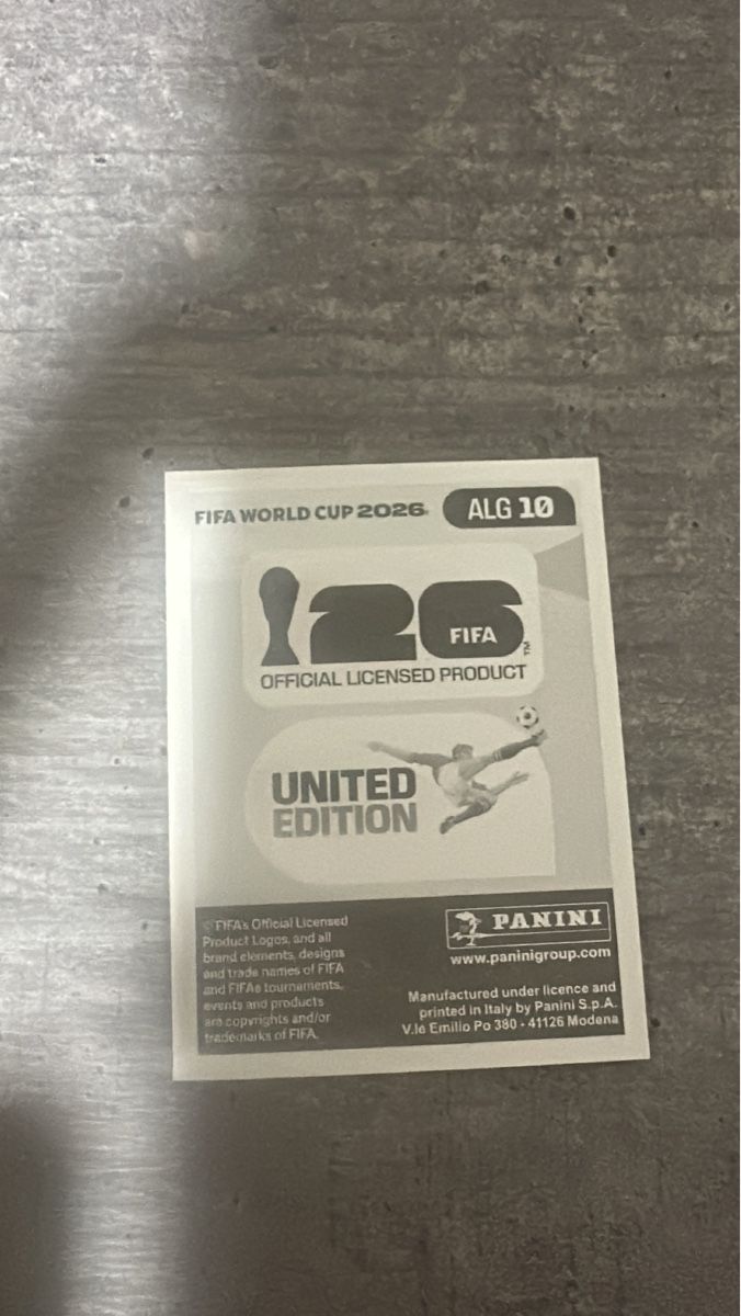 Panini Carte collezionabili: ALG 10 , FIFA WORLD CUP 2026 PANINI  – Nuovo (secondo la descrizione) da Frauenfeld venduto da 1PegPeg1 1