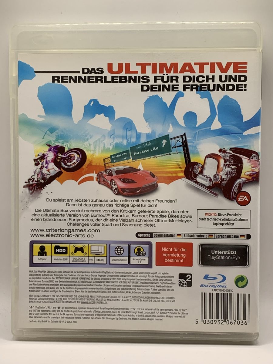 Sony Giochi: Burnout Paradise - The Ultimate Box - PS3 – Usato da Ostermundigen venduto da RG-Collector 1