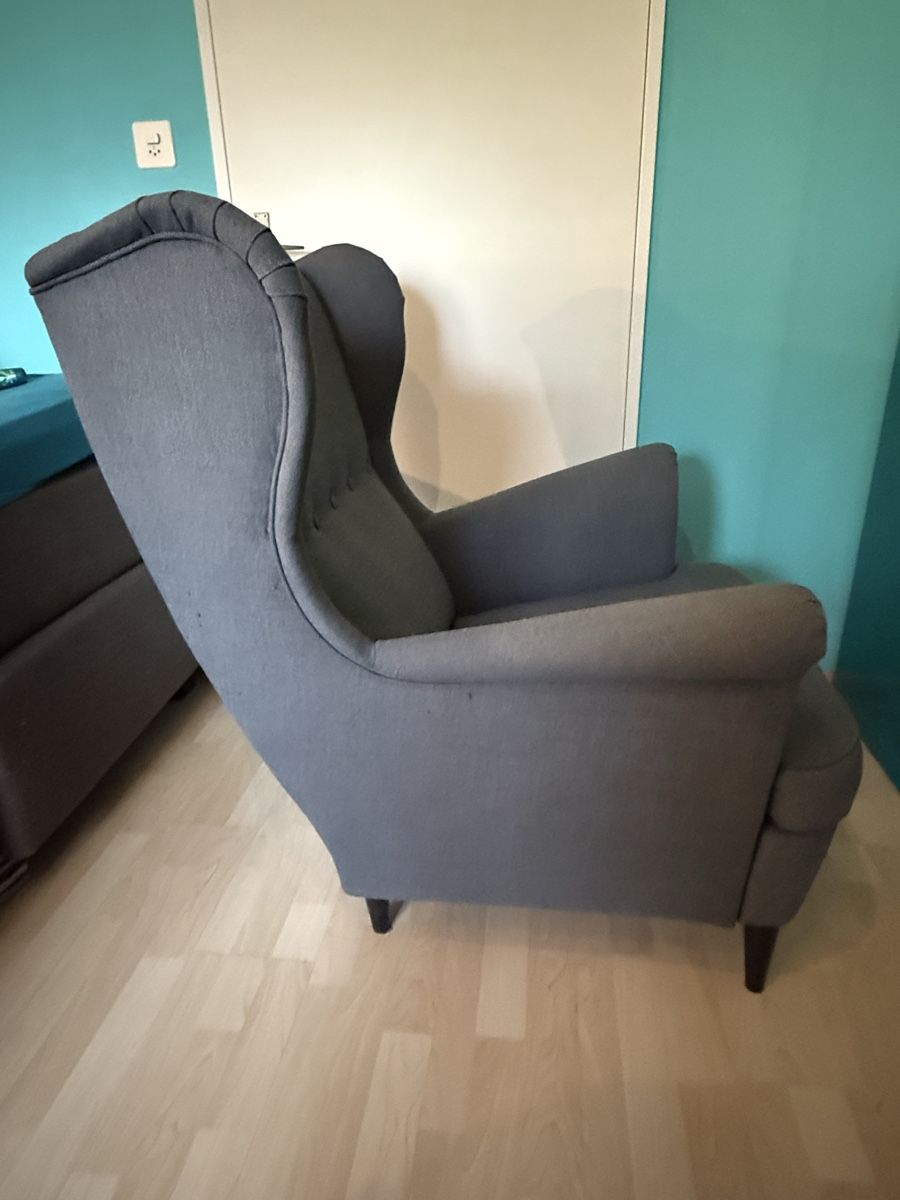 Ikea Sessel: Sessel grau Stoff Strandmon – Gebraucht aus Pratteln von Nicichi21 1