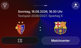 2 tickets nebeneinander im sektor B, Fc Basel gg Fc Barcelon