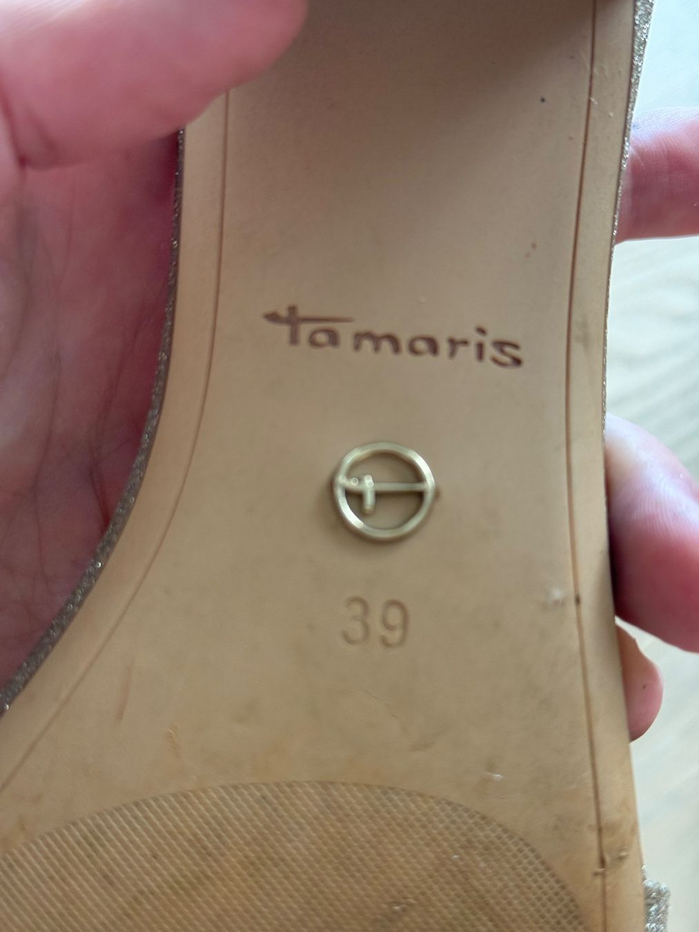 Tamaris Damenschuhe: Tamaris Sandale Gold – Neu (gemäss Beschreibung) aus Rothenburg von sar_8hvb 5
