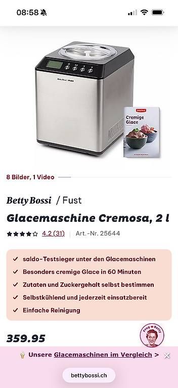 Elettrodomestici da cucina: Glacemaschine Cremosa – Usato da Thun venduto da Asap 3