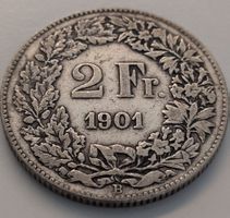 2 Franken Muenze 1901