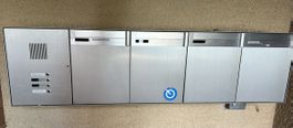 4er Briefkastenanlage silber