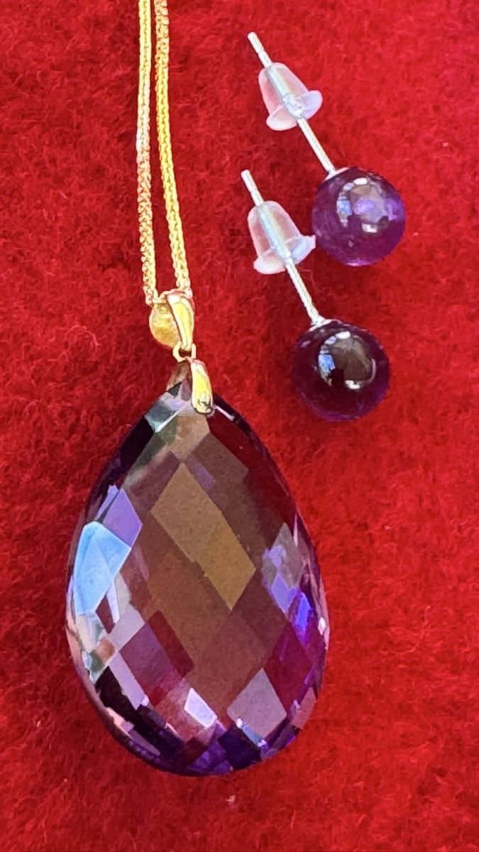 Altri gioielli: Set Amethyst Halskette & Ohrringe 18k – Nuovo (secondo la descrizione) da Untersiggenthal venduto da TimeandShine 5