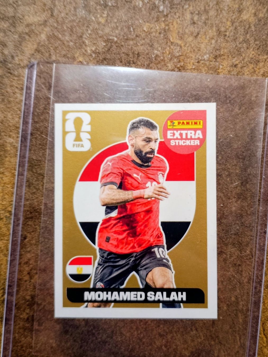 Mohamed Salah Panini 2026 Extra Sticker Gold (Neu (gemäss Beschreibung ...