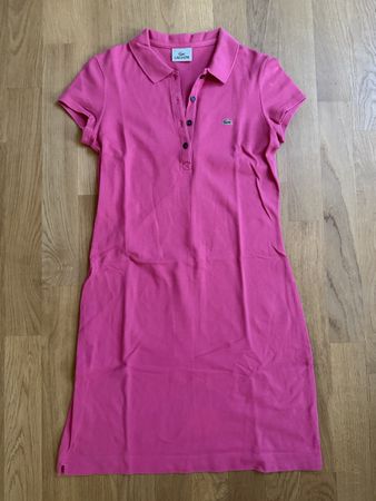 Lacoste Polo Kleid pink Gr. 36 S Sommer