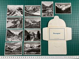 Rosegtal, kleines altes Souvenir Photo Mäppchen, Graubünden
