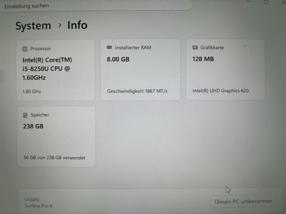 Microsoft Tablet PC: Microsoft Surface 6 Pro inkl. Stift und Tastatur – Defekt aus Zuchwil von rw_99 9