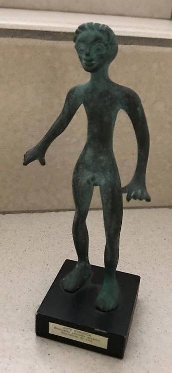 Sculture & Statue: Etrusker Statue Suonatore di Lira 20 cm x 6 cm – Usato da Günsberg venduto da Peso1