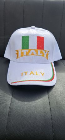 Italien Cap Weiss, neuwertig, ungetragen, Sommermode.